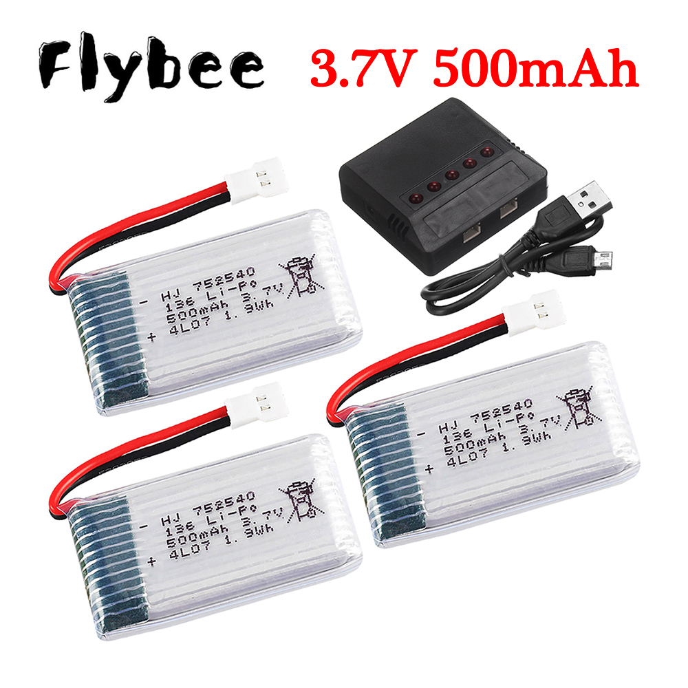 Drone Charger - 3.7V 500mAh 752540 Lipo Battery Charger