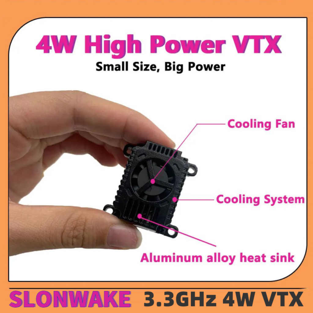 SLONWAKE FPV 3.3G 16CH 4000mW  - Drone Transmitter 评论和价格
