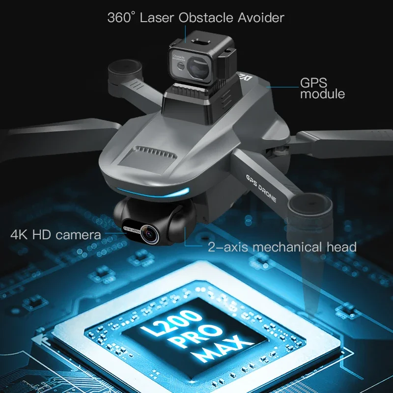 L200 PRO MAX Drone 4K 2-Axis P - Drone Gimbal 评论和价格