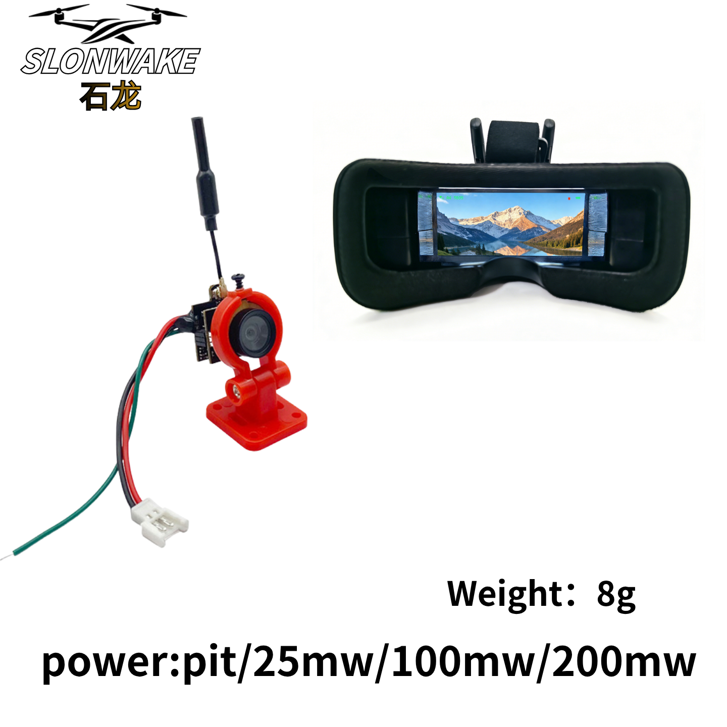 Slonwake 5.8G 48CH 200mW FPV D - Drone Transmitter 评论和价格