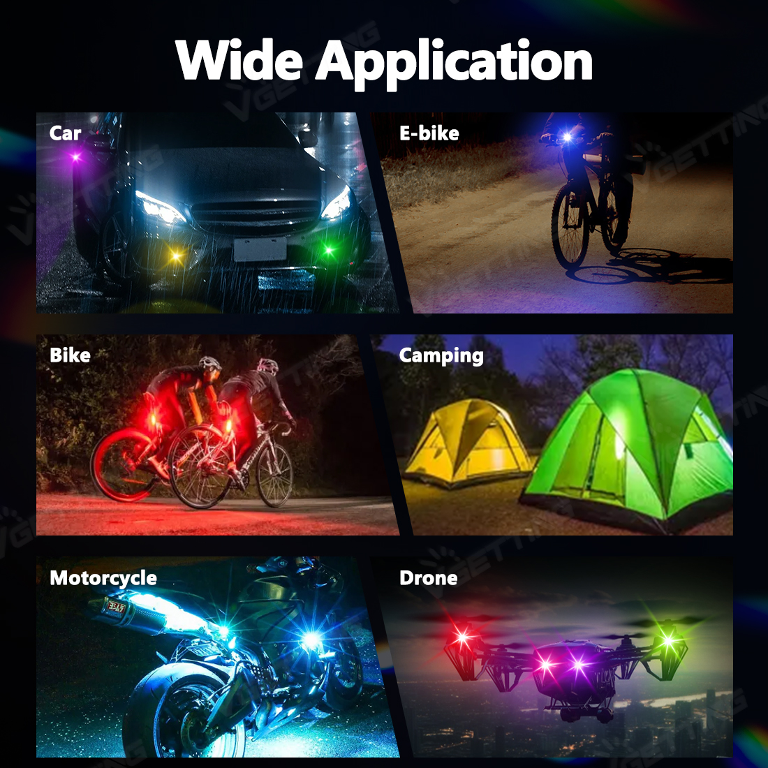 4Pcs Mini Drone Strobe Light 8 - Drone Led Light 评论和价格