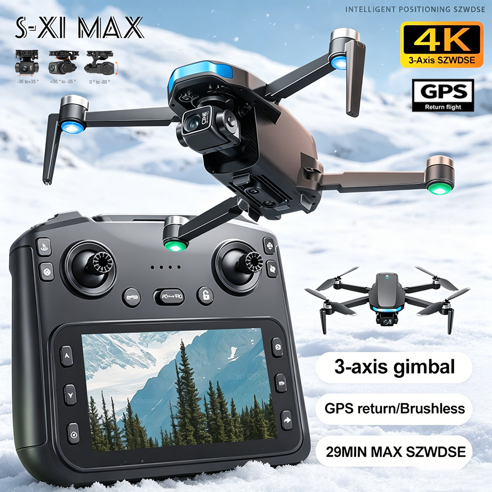 New S-X1 MAX Drone GPS 8K Prof - Drone Gimbal 评论和价格